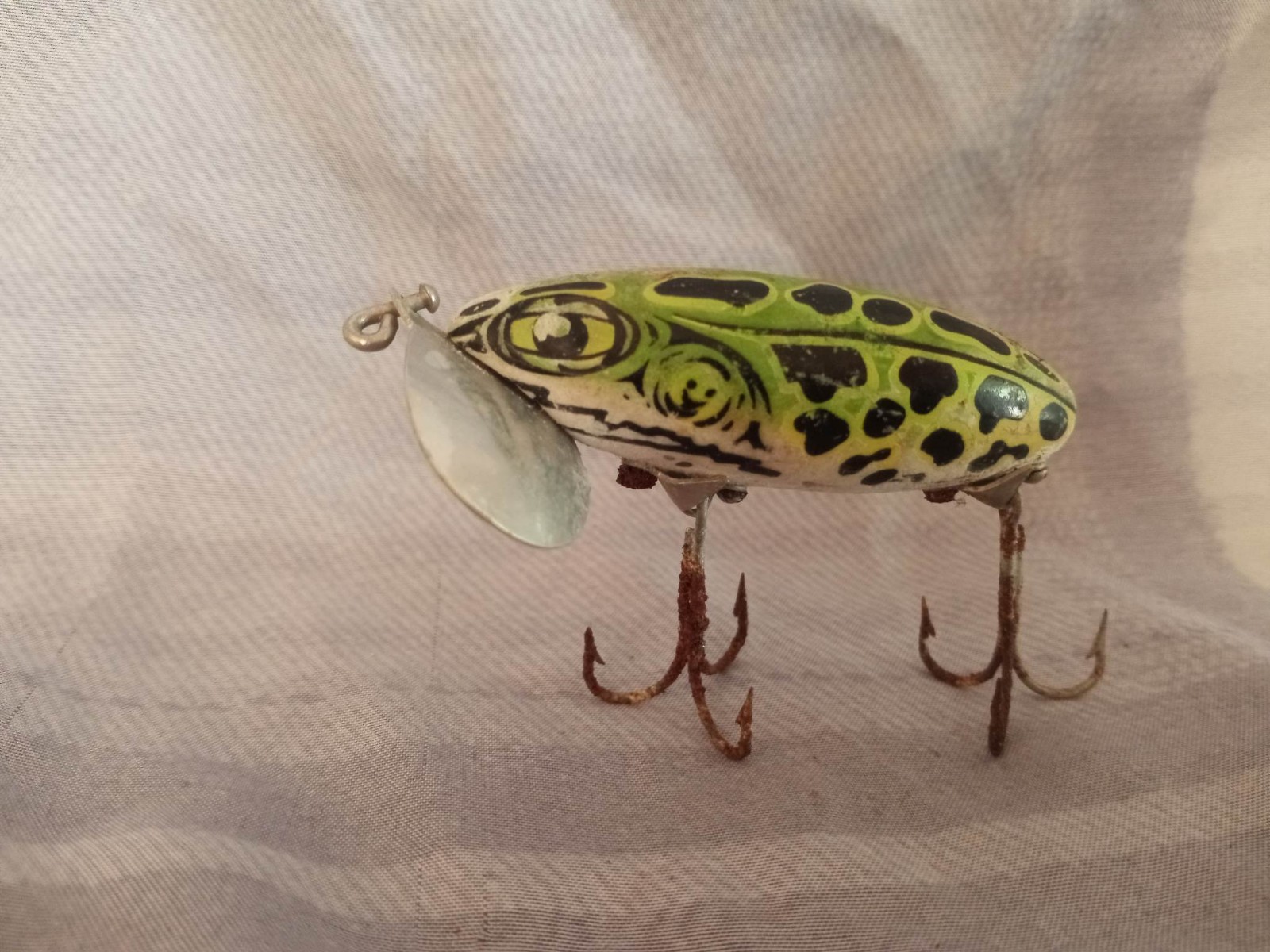 Jitterbug Fred Arbogast Frog Fishing Lure Akron Ohio GUC