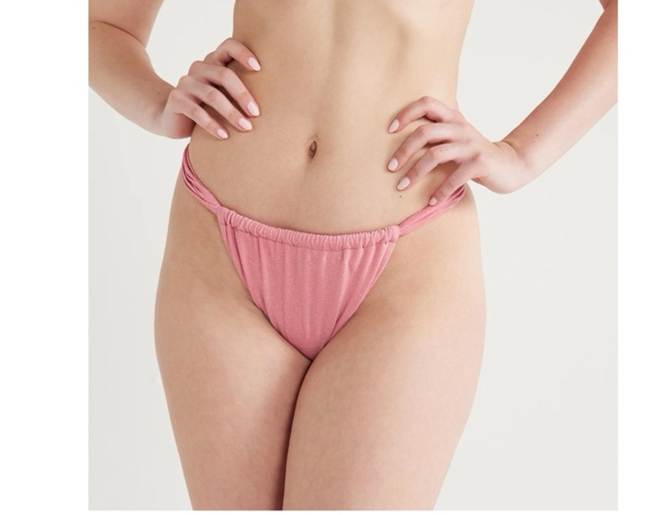 No Boundaries Tab Tunnel Lurex Bikini Bottoms READ DESCRIPTION