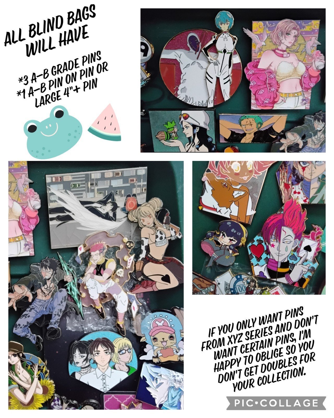 Anime manga hard enamel pin mystery blind bag lot LE sold out pins value 160+