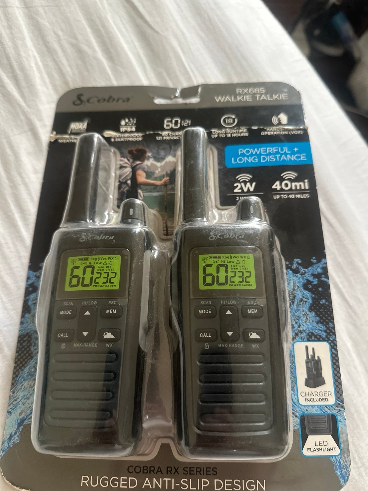 Cobra walkie talkie rx685