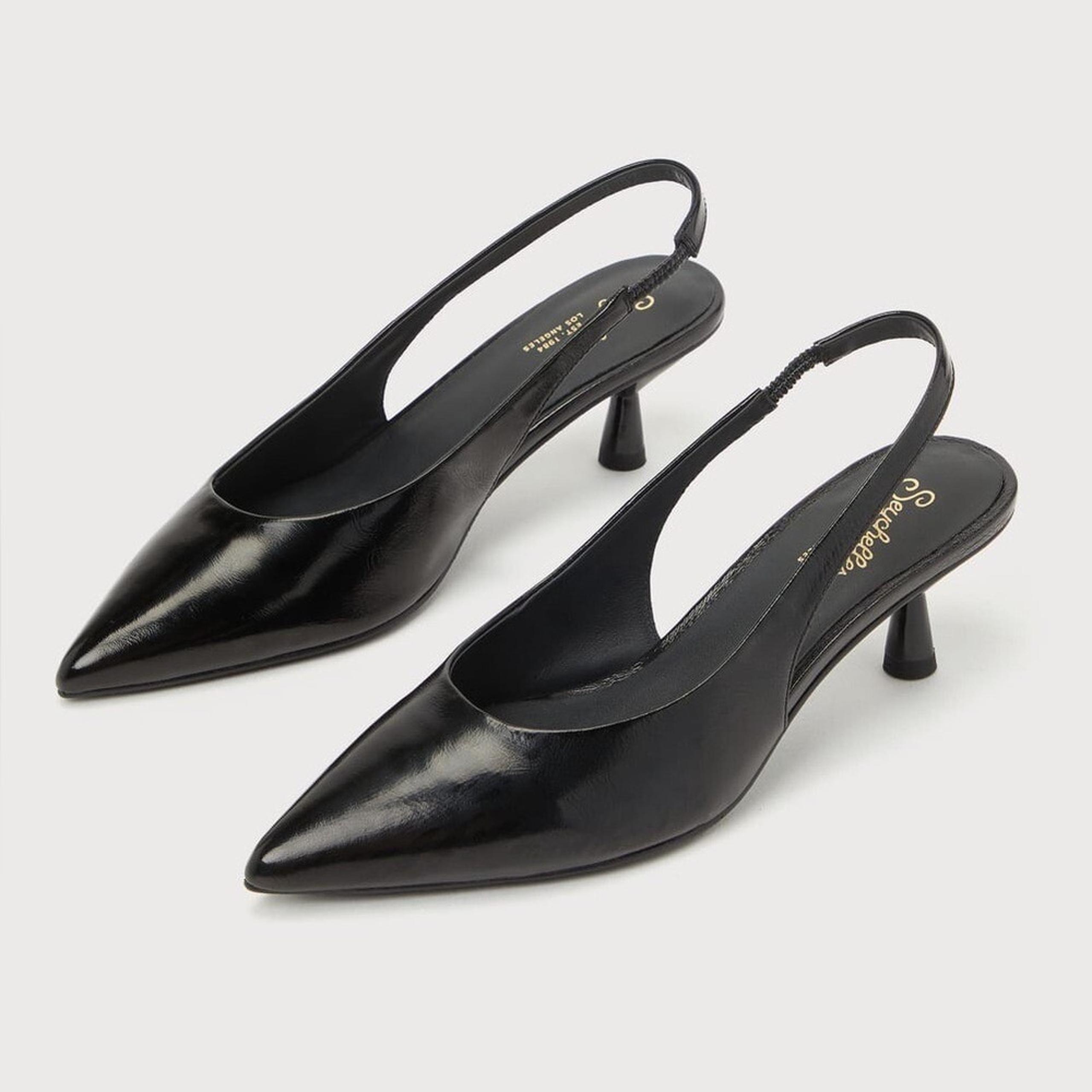 NWOT Seychelles Brooklyn Black Patent Leather Pointed-Toe Slingback Pumps Size 7