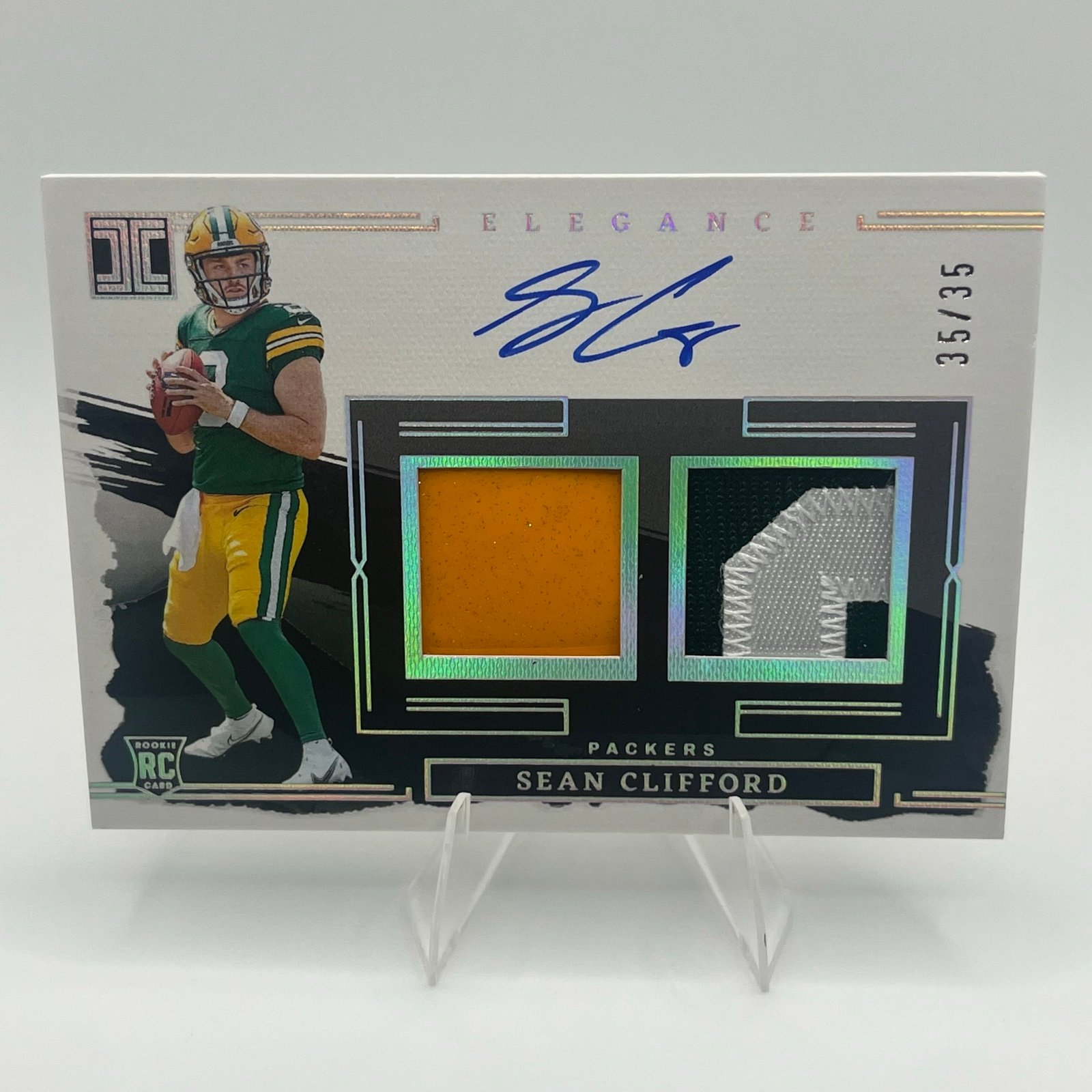 SEAN CLIFFORD 2023 IMPECCABLE ELEGANCE RPA ROOKIE NAMEPLATE AUTO 35/35 BOOKEND