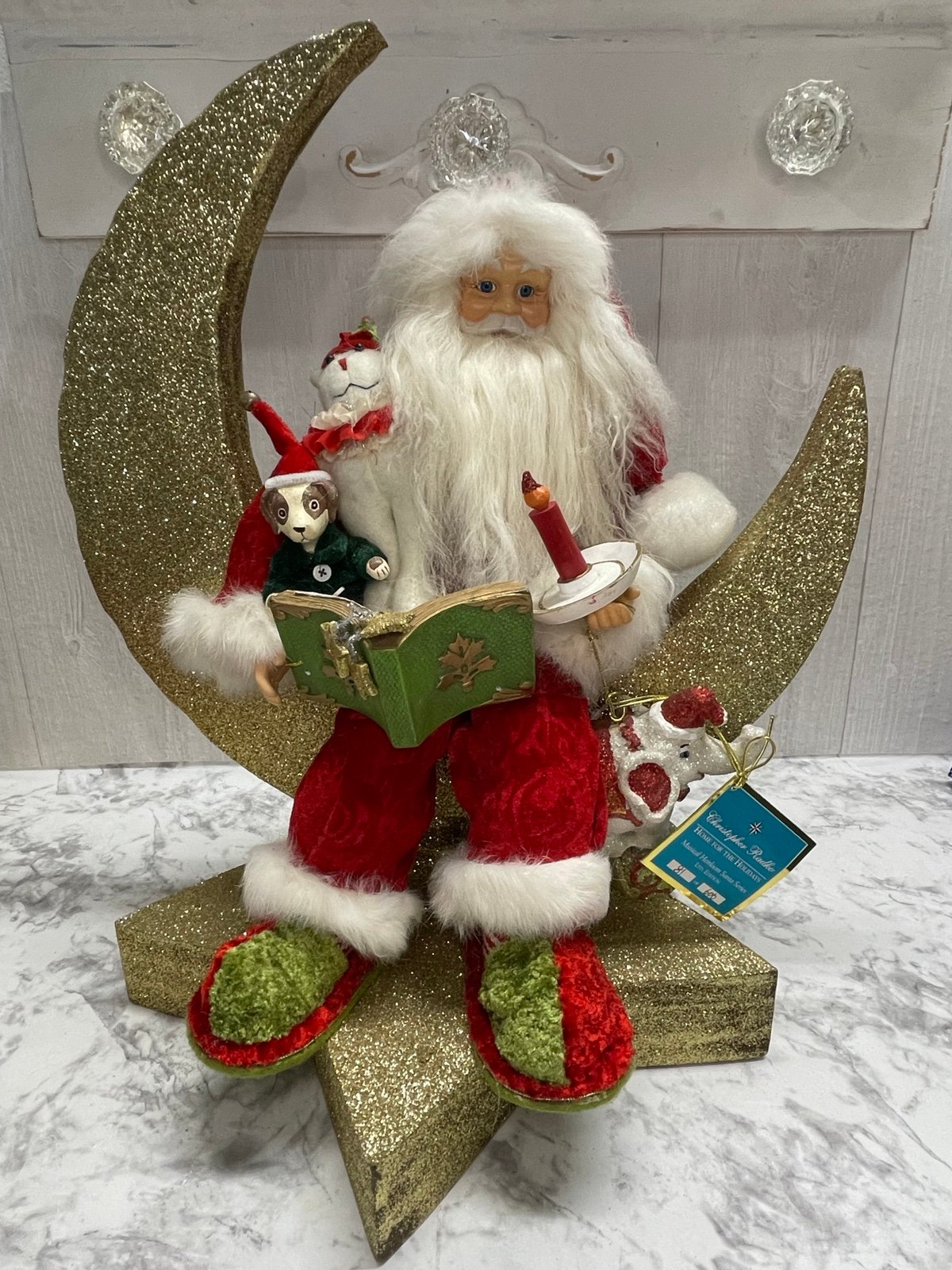 Christopher Radko Polar Lunar Nights Musical Music Box Heirloom Santa Christmas