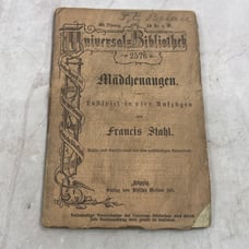 c1900 Universal Bibliothek - Mädchenangen Girls Eyes Francis Stahl German TJ6-OB