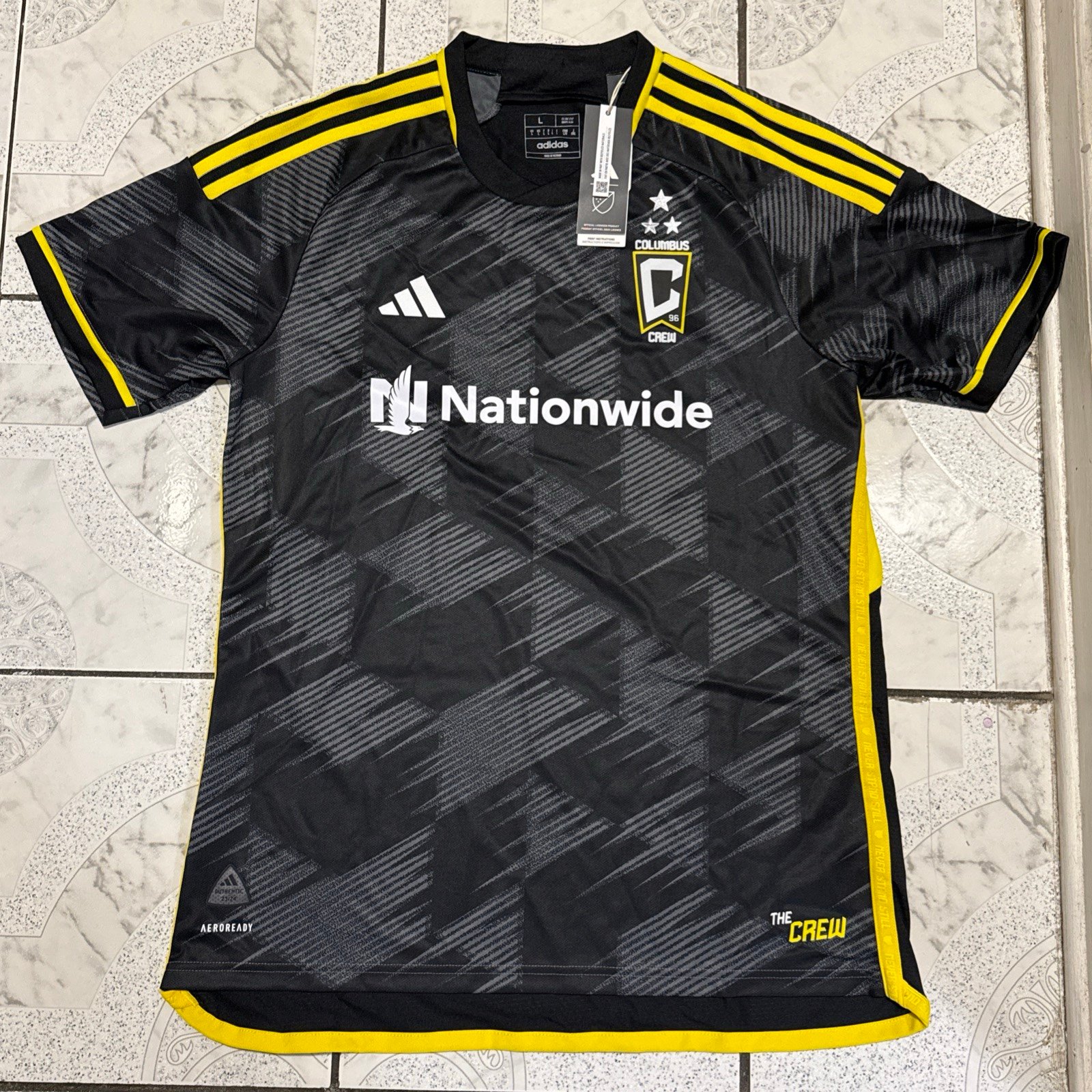 New Adidas Columbus Crew 23/24 Away Authentic Jersey Men’s Size Large HI1851