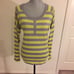 VINCE CAMUTO Stripe Henley Top - Large