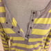 VINCE CAMUTO Stripe Henley Top - Large