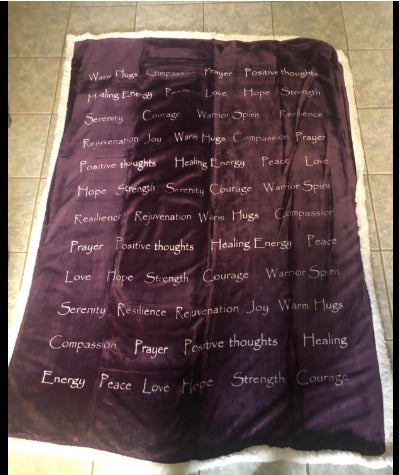 Brand New- Compassion Blanket - (50X65) Strength Courage Super Soft Comfort Gift