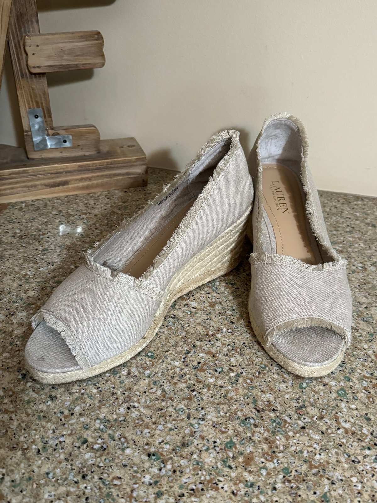 Ralph Lauren Espadrille Wedge Shoes Mercari