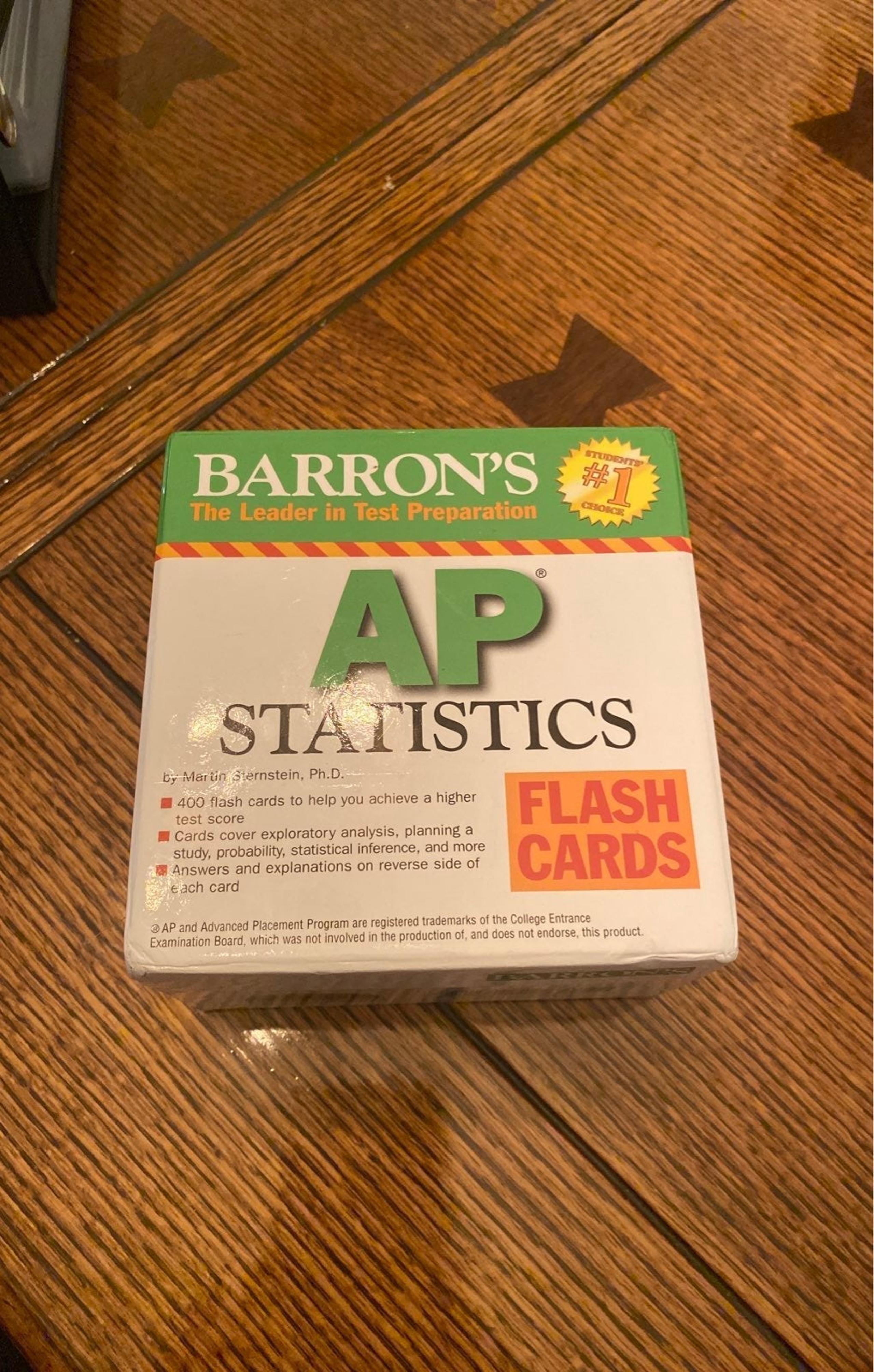 AP Statistics Flash Cards - Barron's