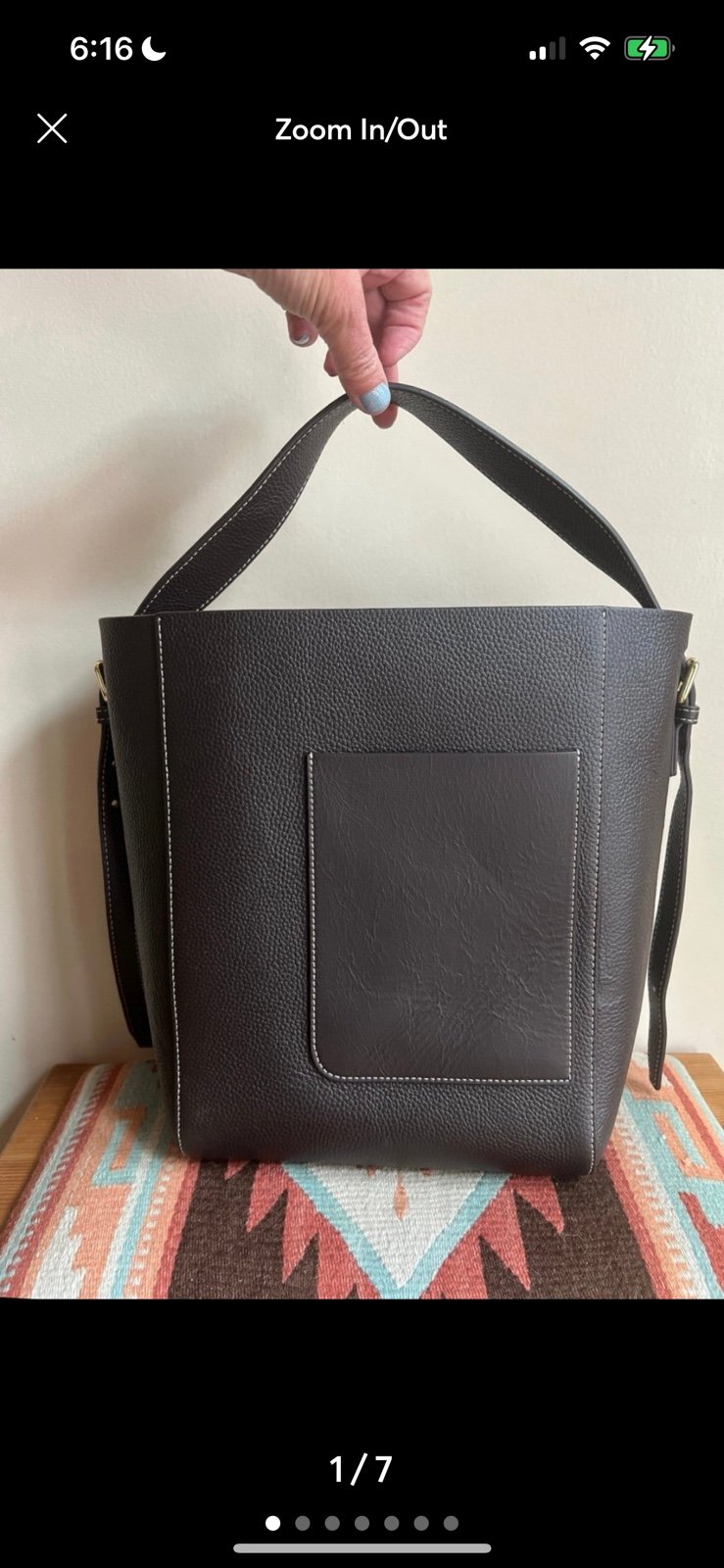 J McLaughlin leather tote