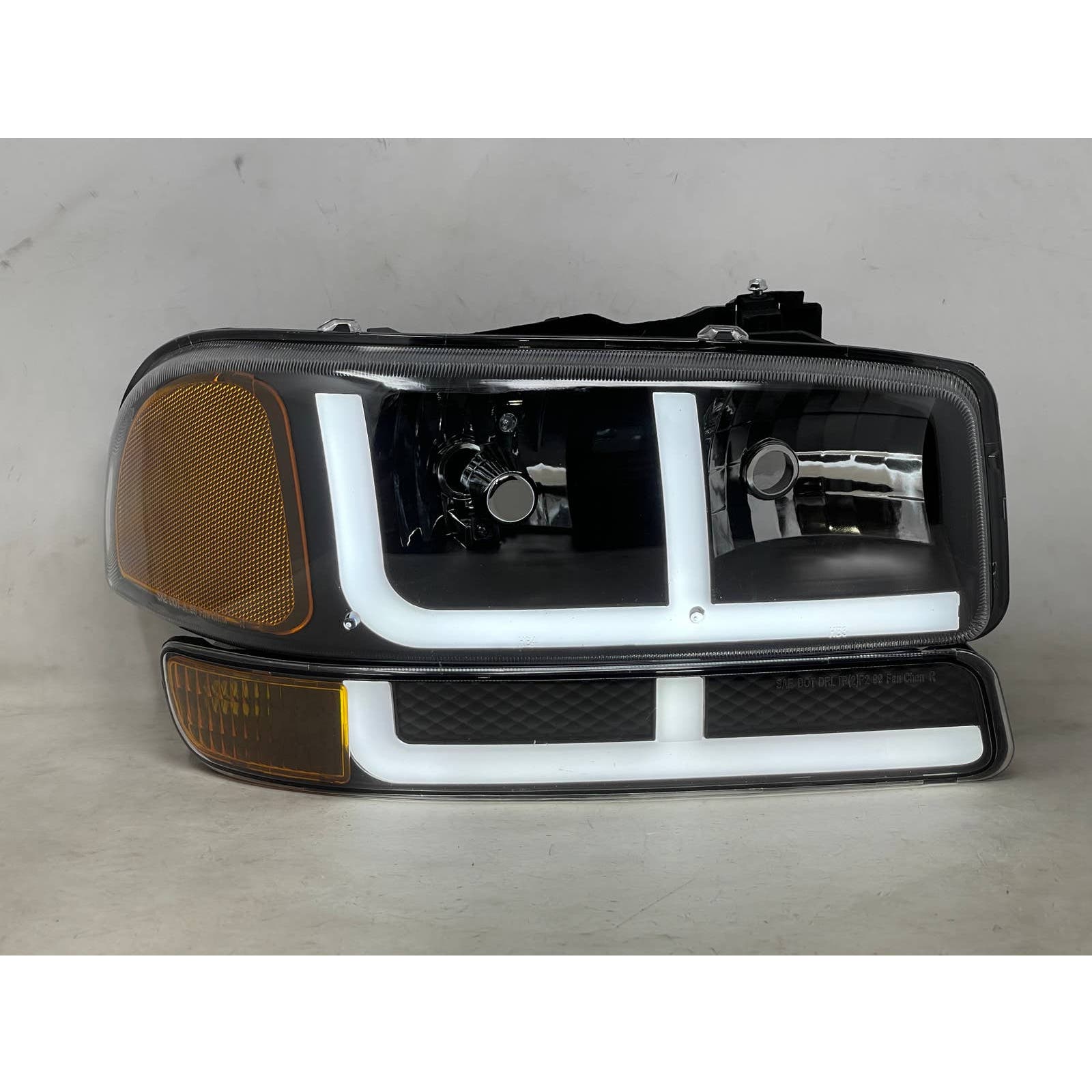 1999-2006 GMC Sierra LED Switchback Aftermarket Headlights