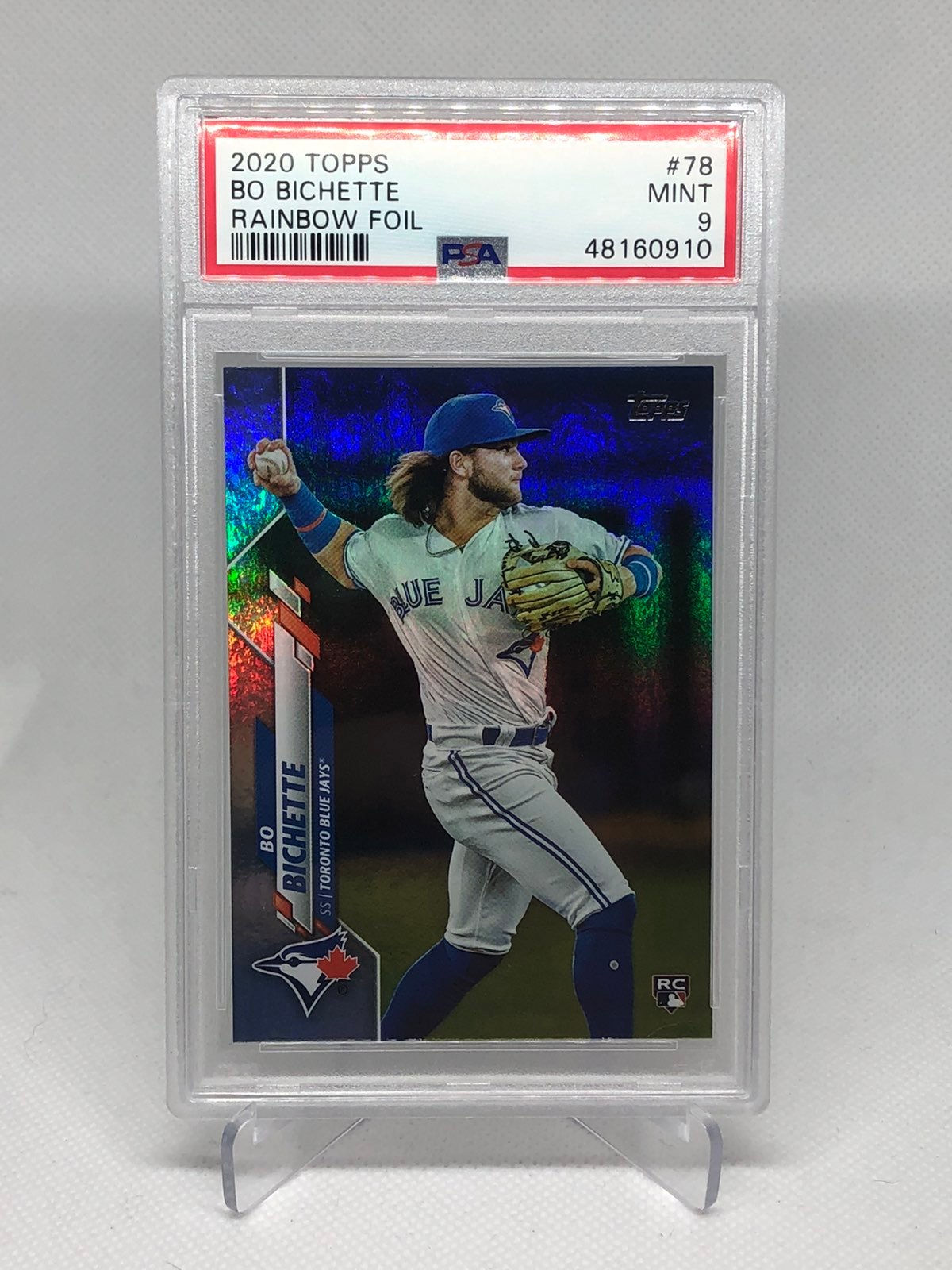 Bo Bichette Rookie Rainbow Foil PSA 9