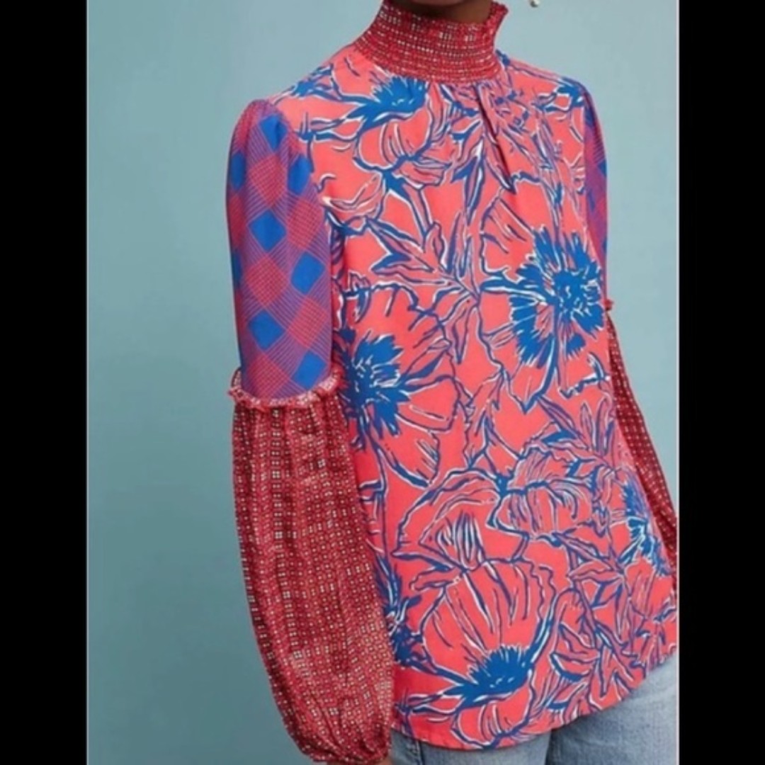 Anthropologie Vivant Blank Blouse, Size XS