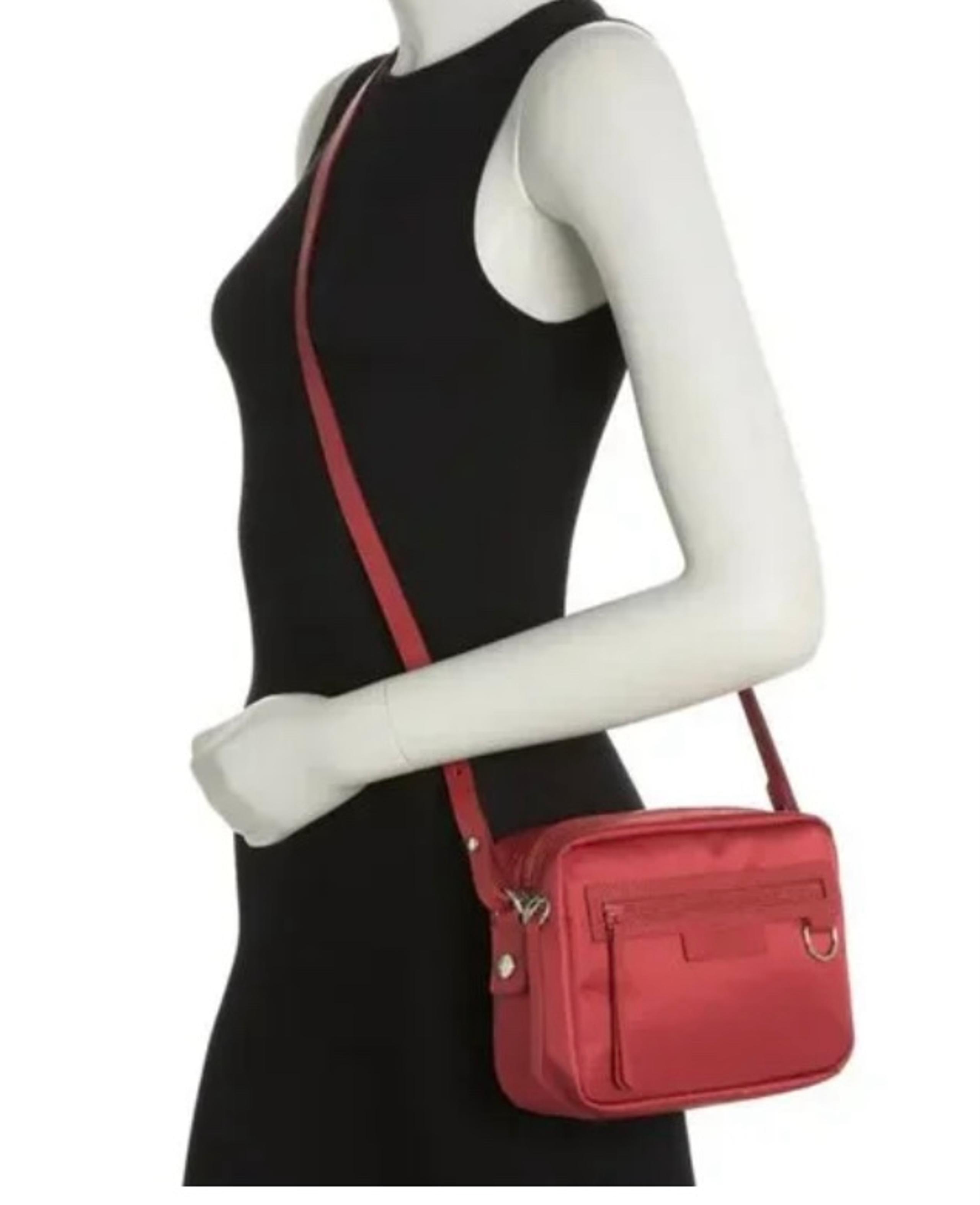 Longchamp Le Pliage Neo  Camera Bag Nylon Crossbody Bag Red