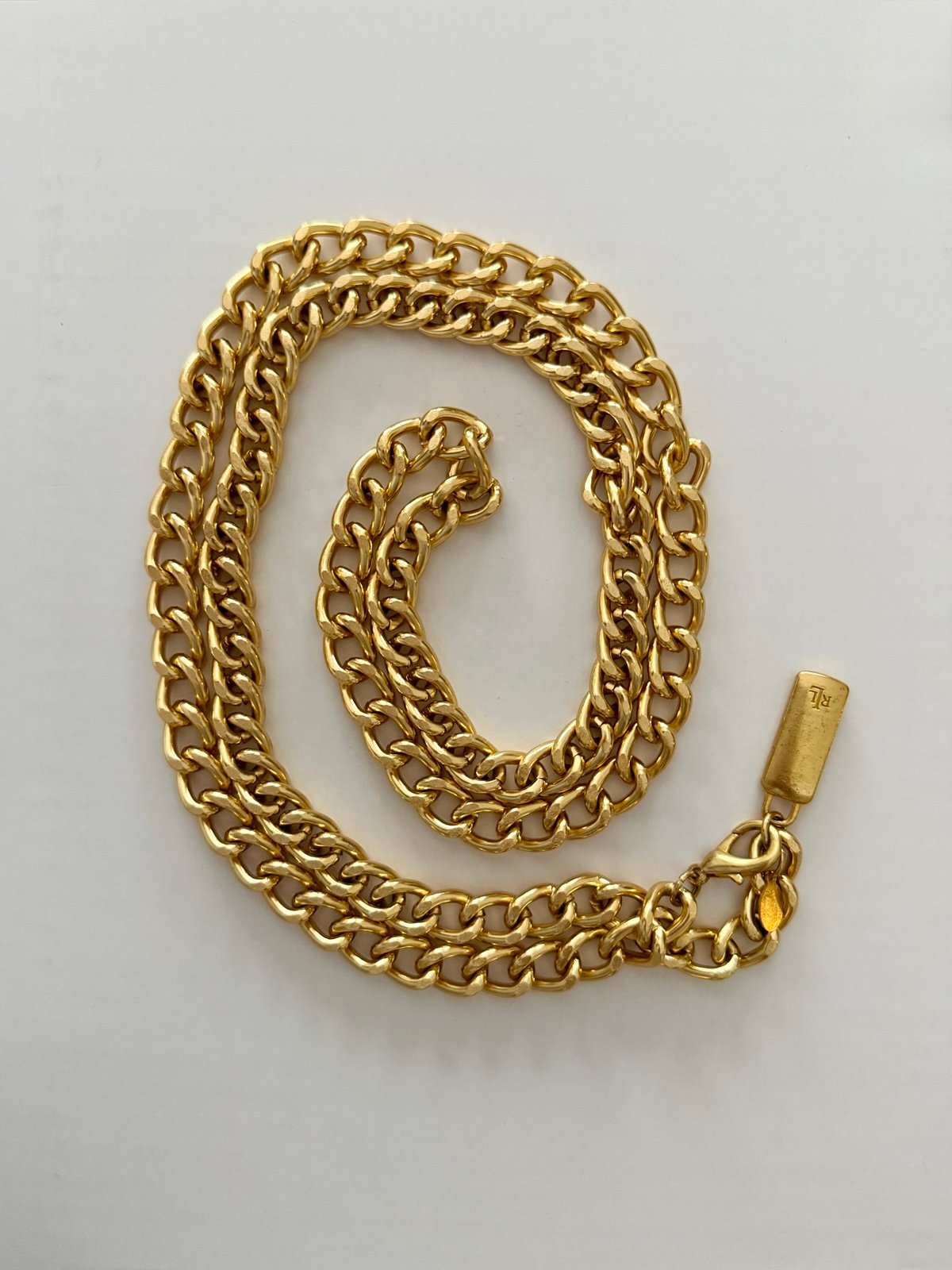 Ralph Lauren Vintage Gold Tone Chain Belt