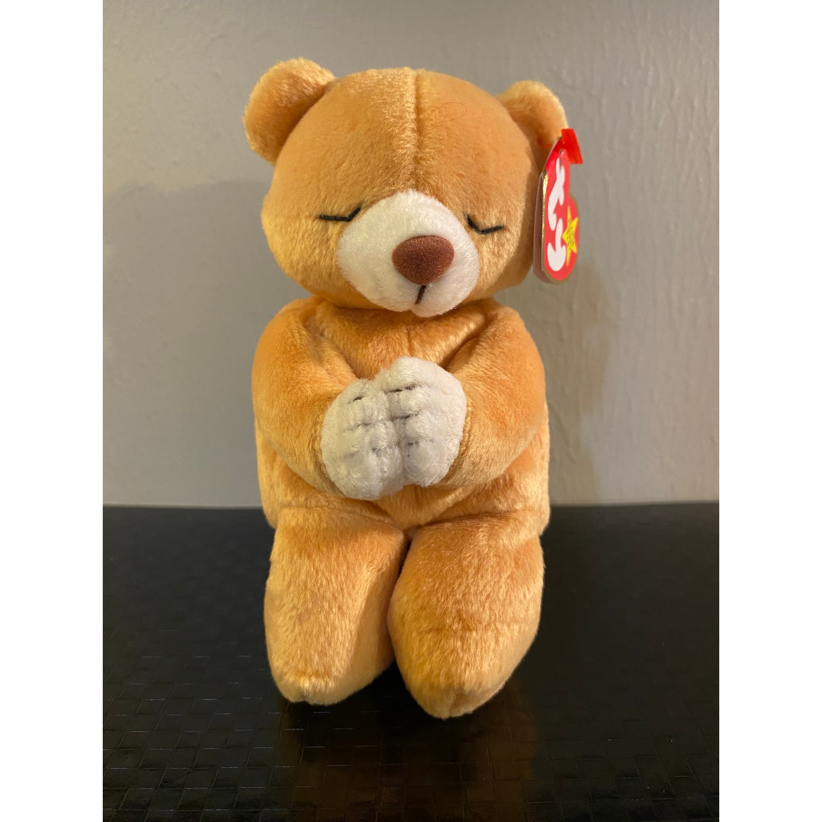 RARE MINT 1998 Ty Beanie Baby Praying HOPE Bear w/ Errors! ★★★ MWMT