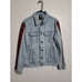NBA Denim Jeans Jacket Men Size Medium Light Blue Multicolor 38 Logos