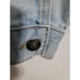 NBA Denim Jeans Jacket Men Size Medium Light Blue Multicolor 38 Logos