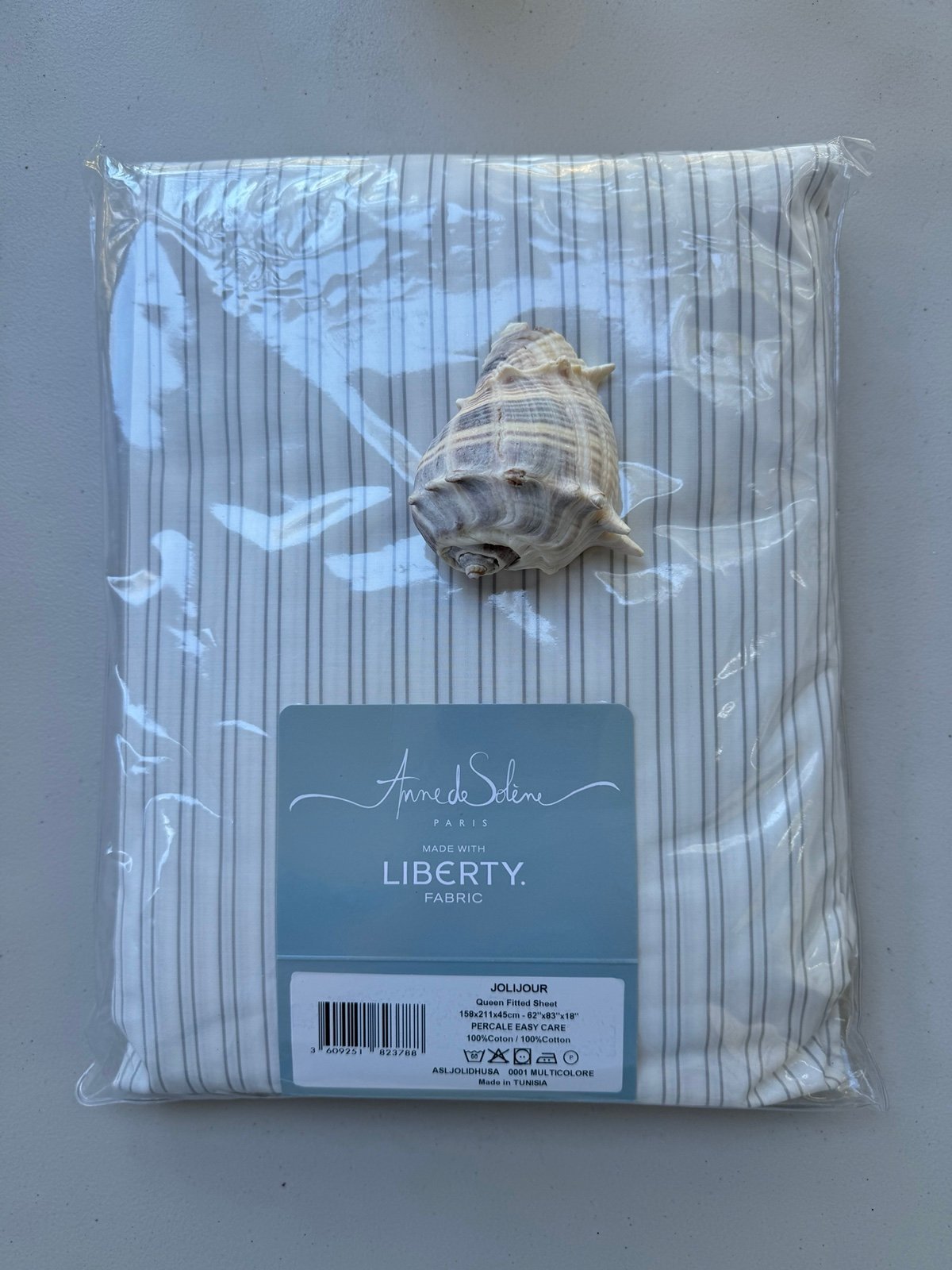 Anne De Solene Paris Queen Fitted Sheet 158 X 211 Cm Easy Iron