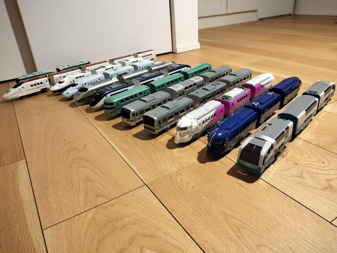 A set of 12 Plarail trains for sale