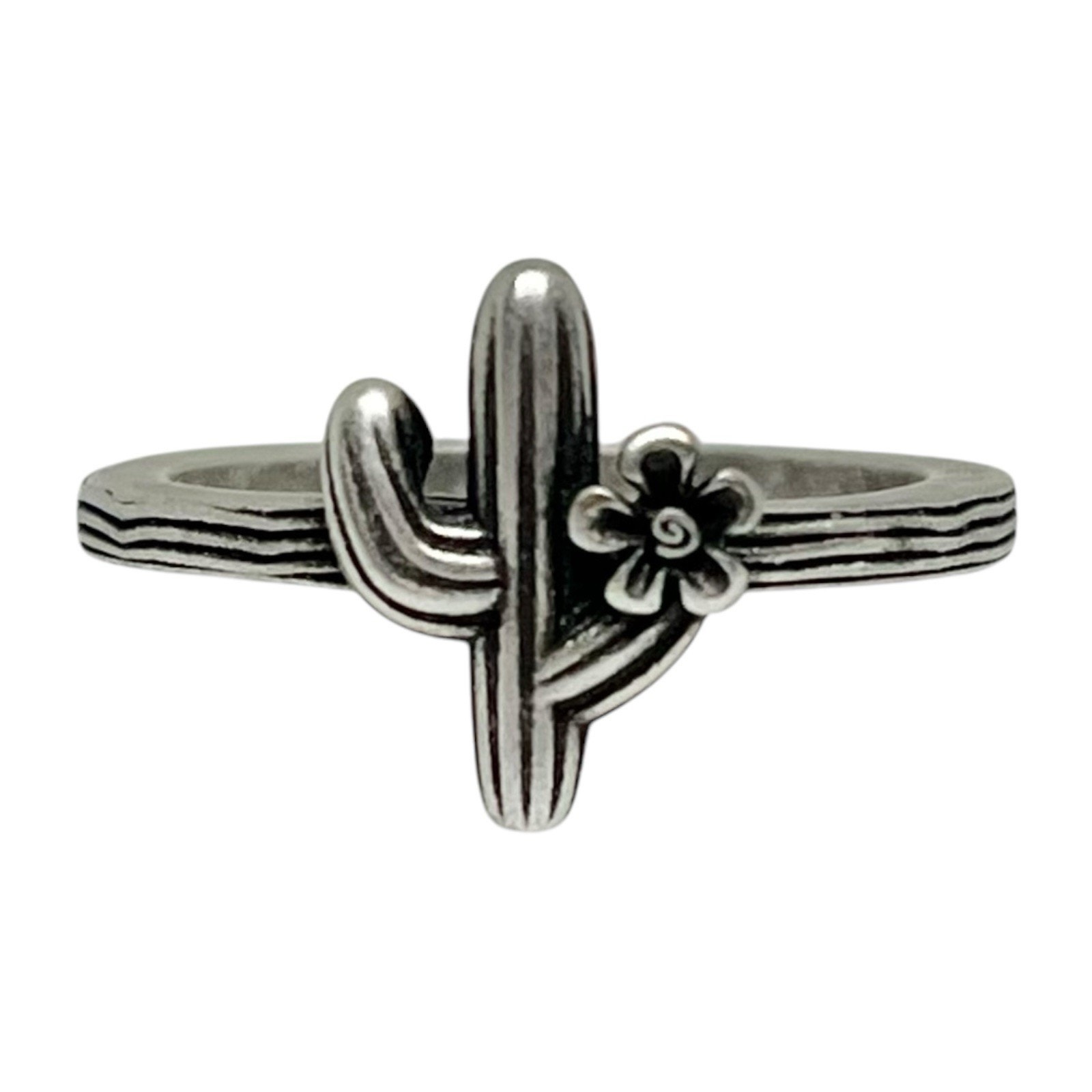 James Avery Solid Sterling Silver .925 (No Bronze) “Cactus Blossom” Ring, Size 7