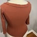 NWOT Astr The Label Rust Criss Cross Banded V-Neck Bodysuit - XL