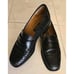 Bally Switzerland Men’s 9 Black Leather Slip On Shoes Loafers Made in Italy RARE