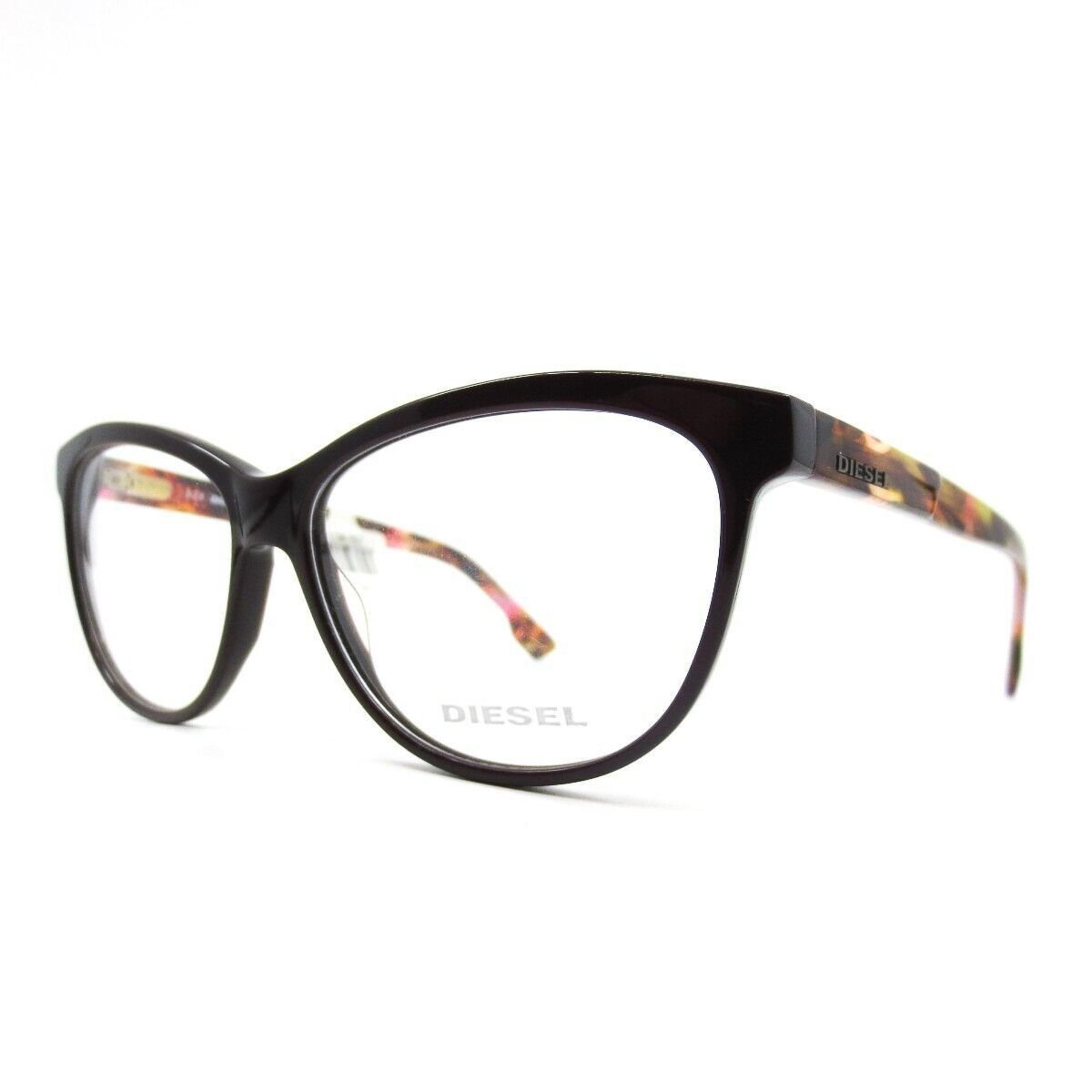 Diesel Eyeglasses Frames DL5188 Col.069 Burgundy Brown Pink Tortoise 53-13-140