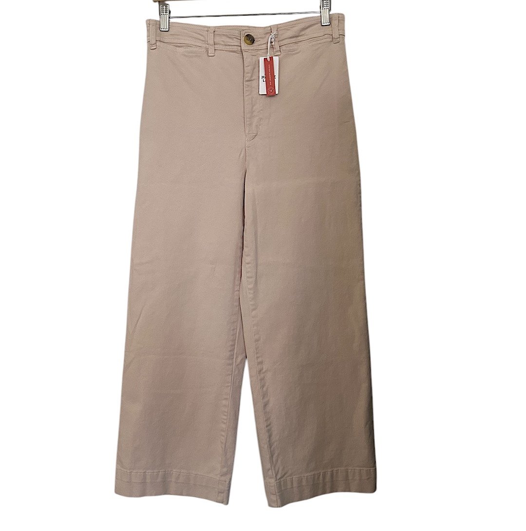 NWT Marine Layer Women’s Size 14 Bridget Slim Pants Wide Leg Crop Peach Whip