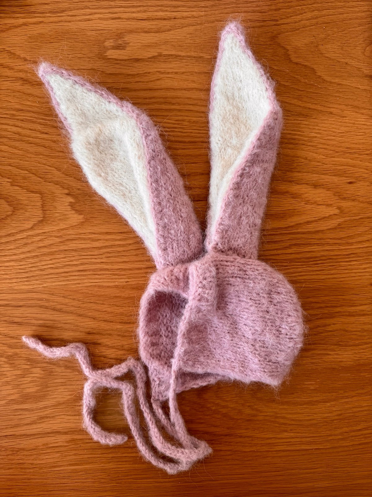 Crochet bunny ears for baby pink Easter