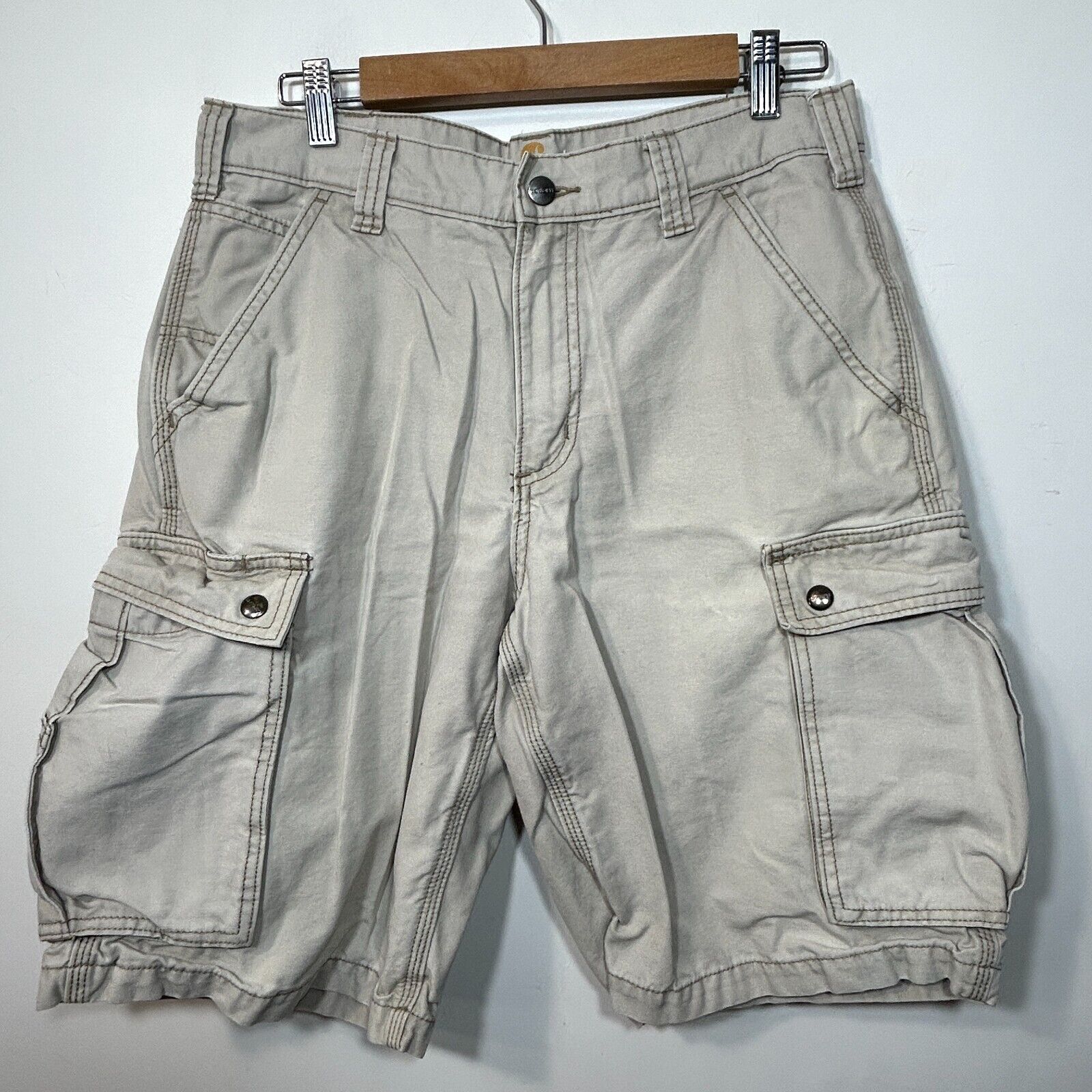 Vintage Carhartt Workwear Carpenter Shorts Mens Size 32 x 10.5 Pockets Summer
