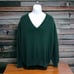 Lands End Drifter Sweater Mens Sz L Green Vintage USA Cotton Preppy Classic