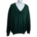 Lands End Drifter Sweater Mens Sz L Green Vintage USA Cotton Preppy Classic