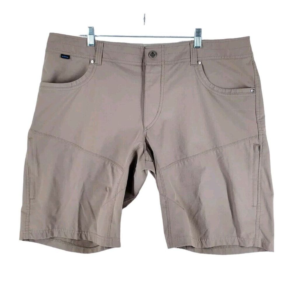 Kuhl Silencr Kargo Shorts Mens 40x10 Ripstop Beige Taupe Gorpcore Outdoor