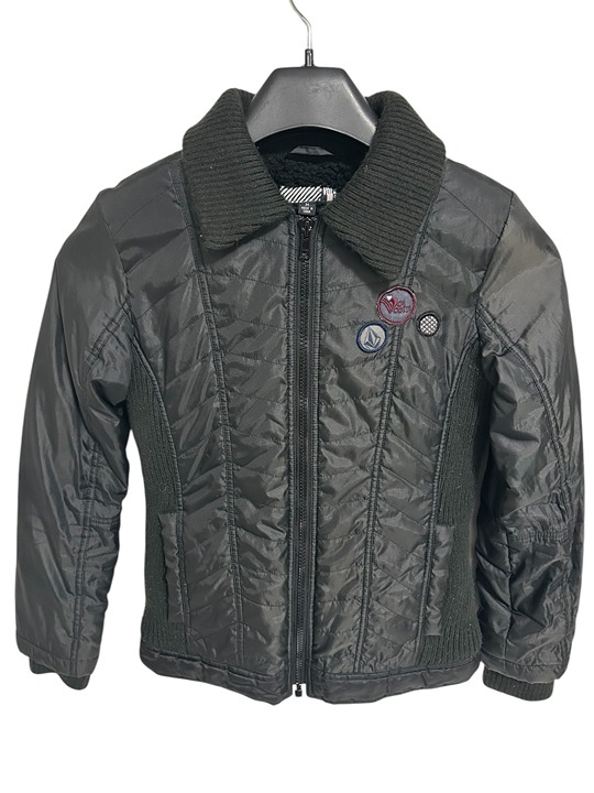 Volcom Womens Puffer Jacket Size Medium Black Full Zip Outdoors