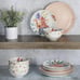 Spice by Tia Mowry Goji Blossom Decorated Porcelain Chip and Scratch Resistant D