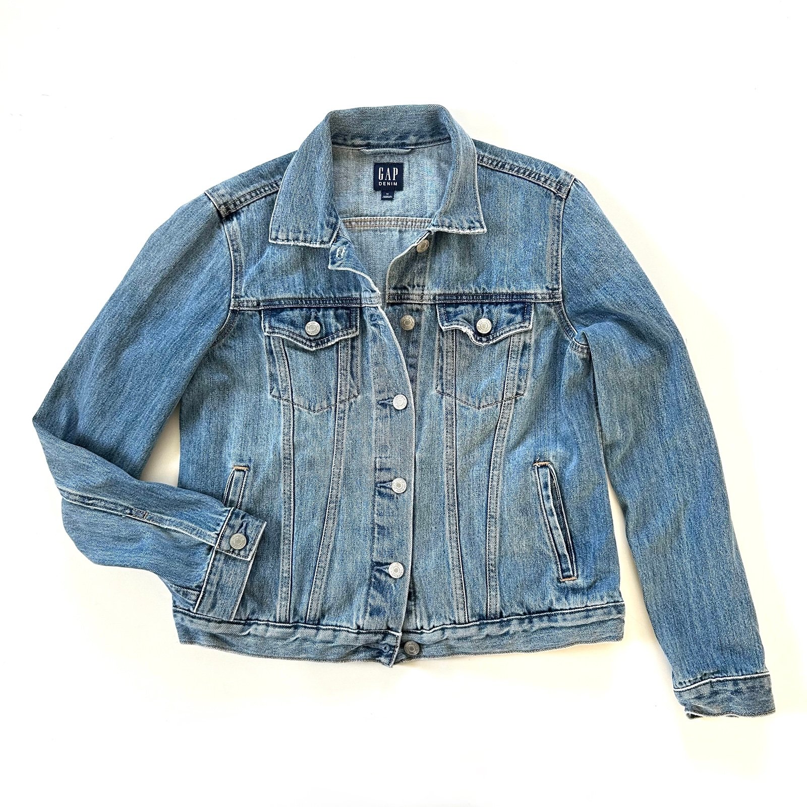 GAP Medium Wash 100% Cotton Denim Jean Jacket