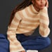 NWT Anthropologie Maeve Striped Turtleneck Sweater XS