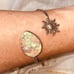 Whimsical Crack crystal Soleil statement Cuff