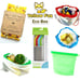 Eco Friendly Starter Set Reusable Straws Produce Bags Beeswax Wraps Silicone Bag