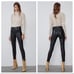 Zara mid rise faux leather legging