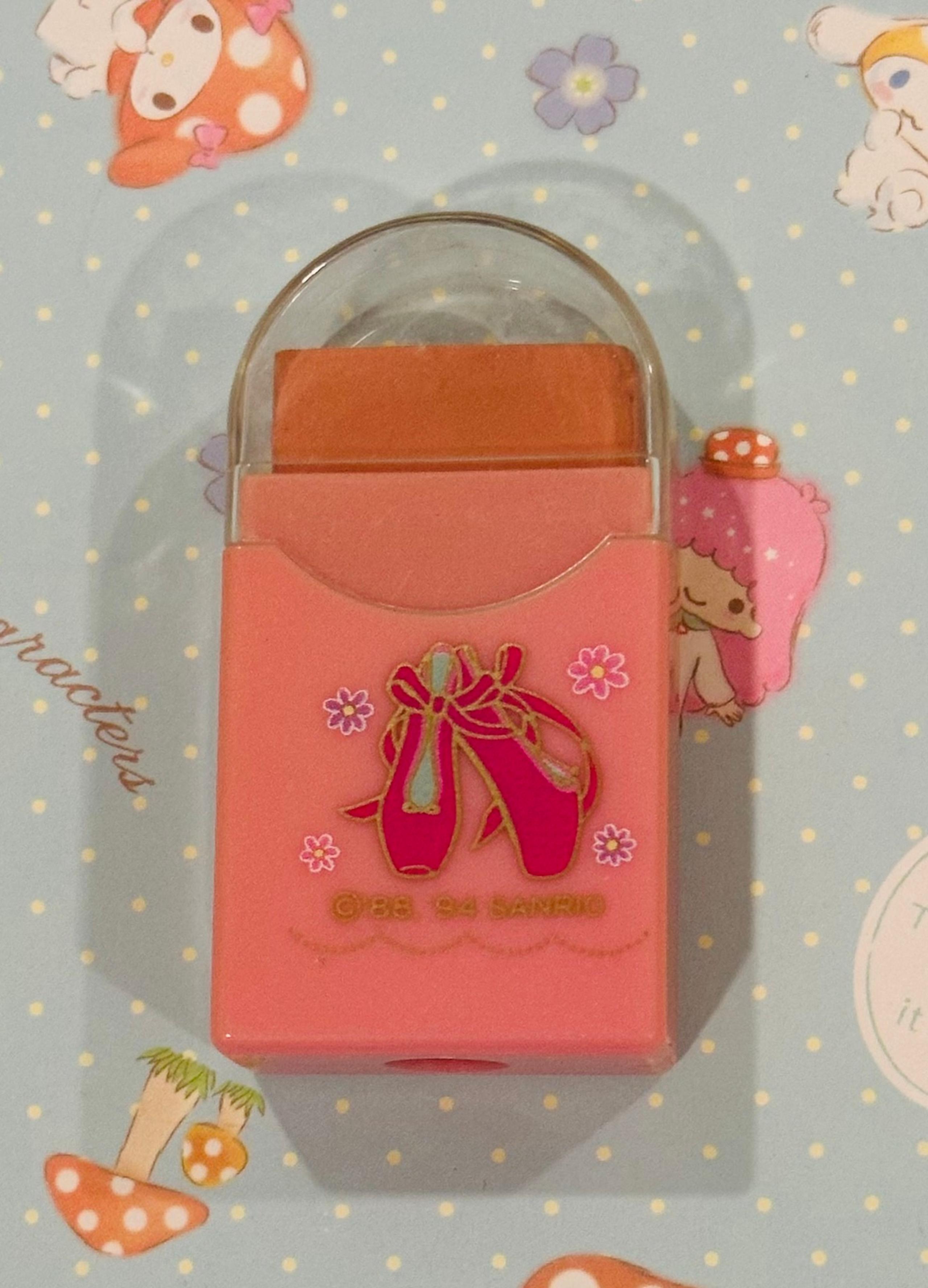 New✨Vintage Sanrio Pink Ballet Slippers Petite Plié Eraser!