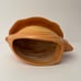 Vintage Yellow Angel Fish Flower Pot/Planter with Attached Saucer