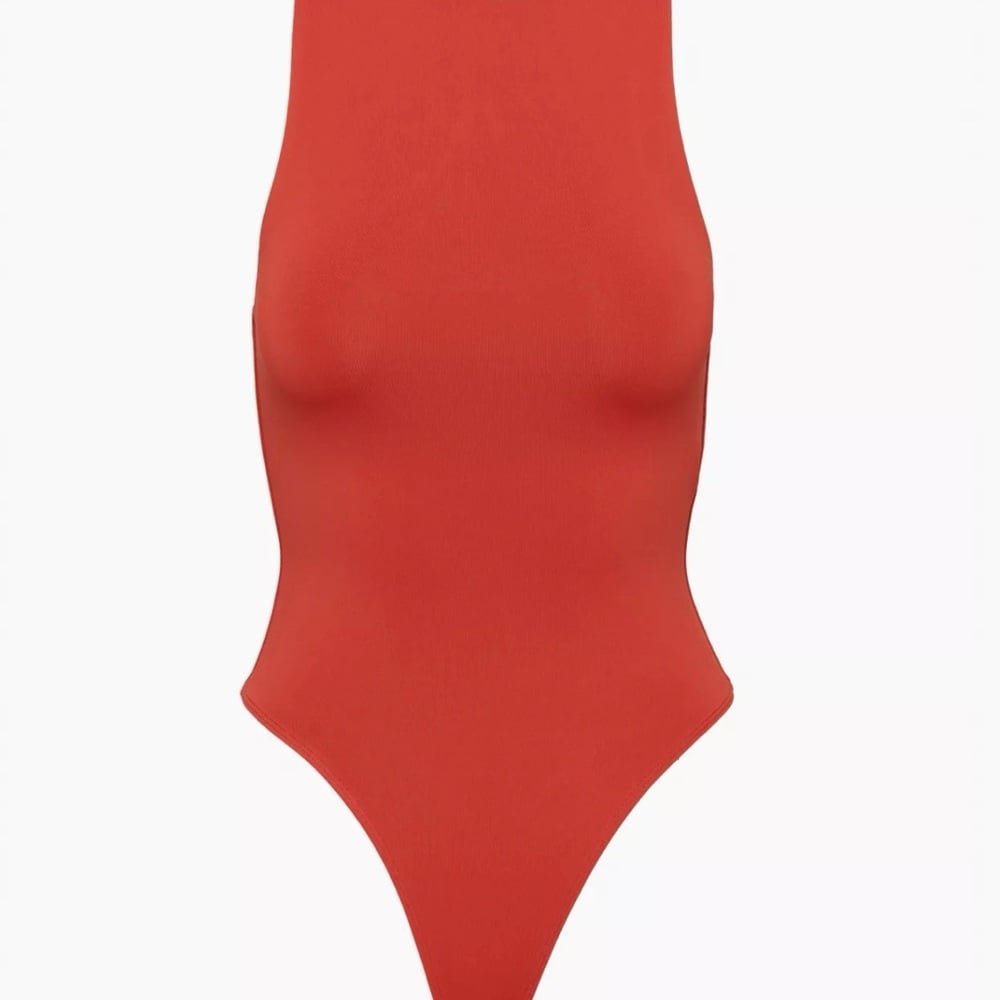 Babaton 90s Contour Bodysuit size small NWT Corsa Red