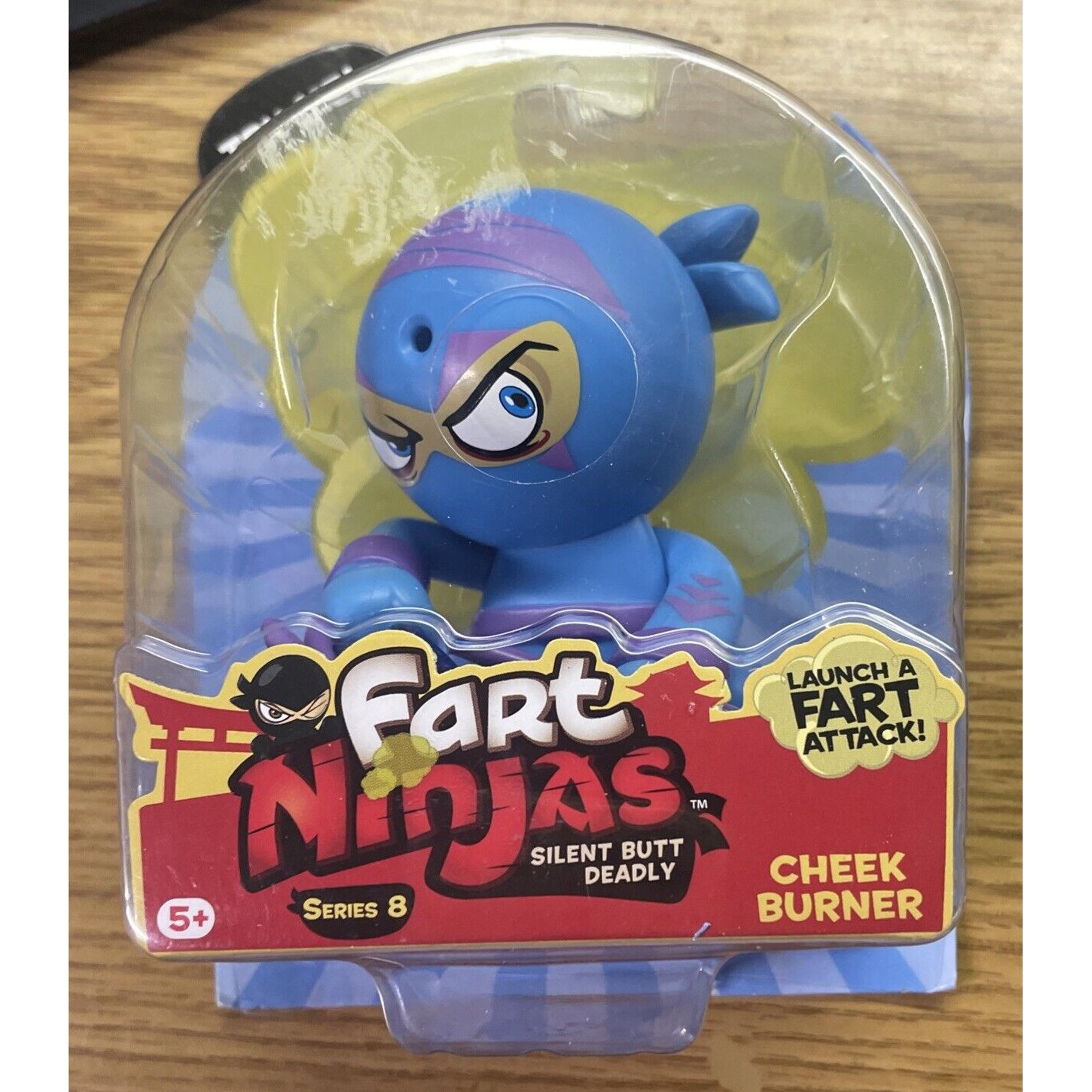 Fart Ninja Series 8 Cheek Burner Fart Sound Maker Toy Motion Activated 4"