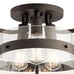 Kichler Colmar 14 3 Light Farmhouse Semi Flush Bronze Ceiling Light