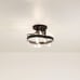 Kichler Colmar 14 3 Light Farmhouse Semi Flush Bronze Ceiling Light