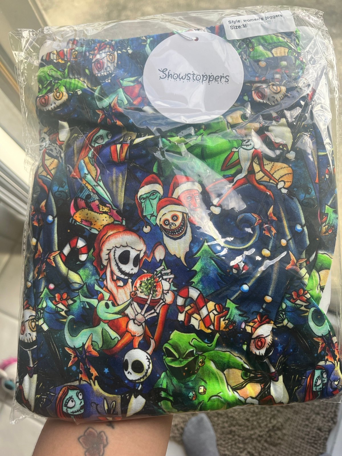 Showstoppers nightmare before Christmas joggers
