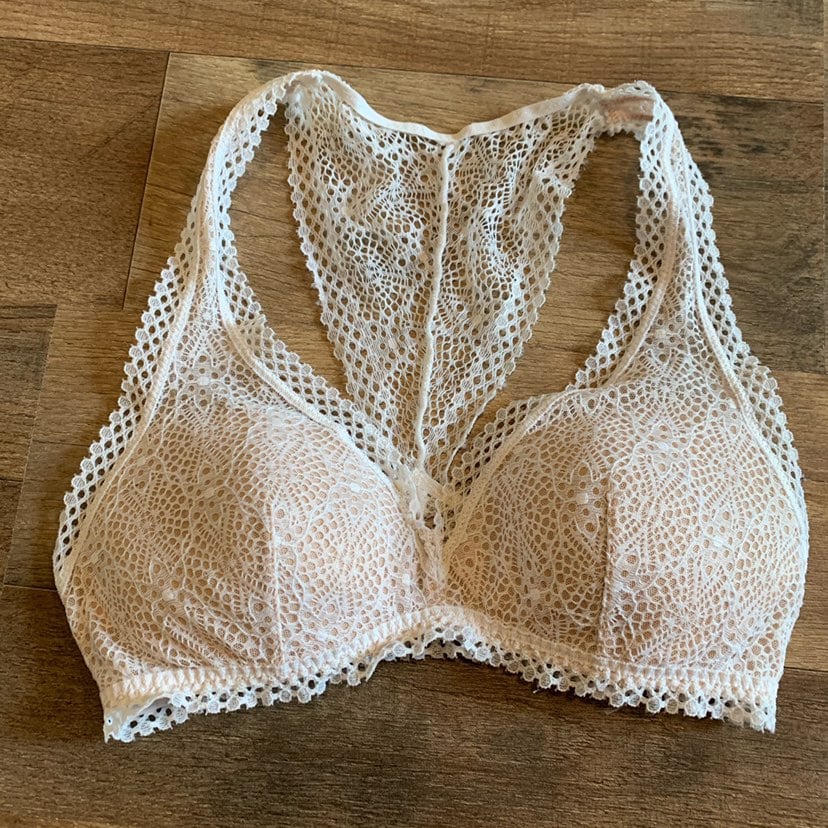 VS Crochet Coconut Lace Padded Bralette - Clothing